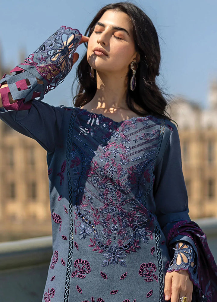 Carnation By Rang Rasiya Embroidered Karandi Suit Unstitched 3 Piece RR24CE D-10 Delilah - Winter Collection