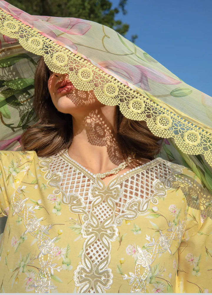 Carnation By Rang Rasiya Embroidered Lawn Suit Unstitched 3 Piece RR24CF D-02 Raya - Summer Collection