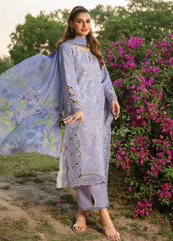 Carnation By Rang Rasiya Embroidered Lawn Suit Unstitched 3 Piece RR24CF D-03 Eva - Summer Collection