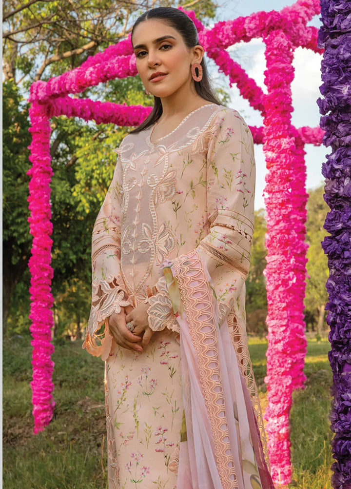 Carnation By Rang Rasiya Embroidered Lawn Suit Unstitched 3 Piece RR24CF D-04 Lily - Summer Collection