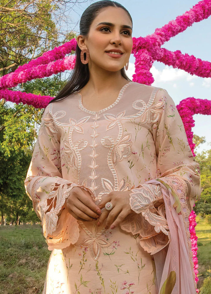 Carnation By Rang Rasiya Embroidered Lawn Suit Unstitched 3 Piece RR24CF D-04 Lily - Summer Collection