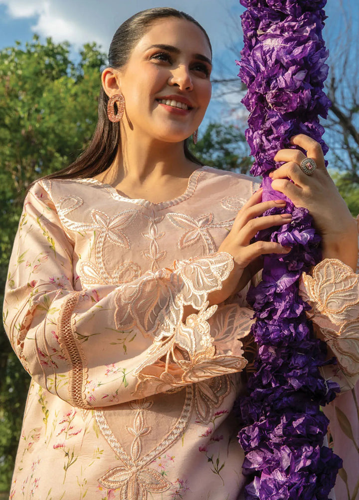 Carnation By Rang Rasiya Embroidered Lawn Suit Unstitched 3 Piece RR24CF D-04 Lily - Summer Collection