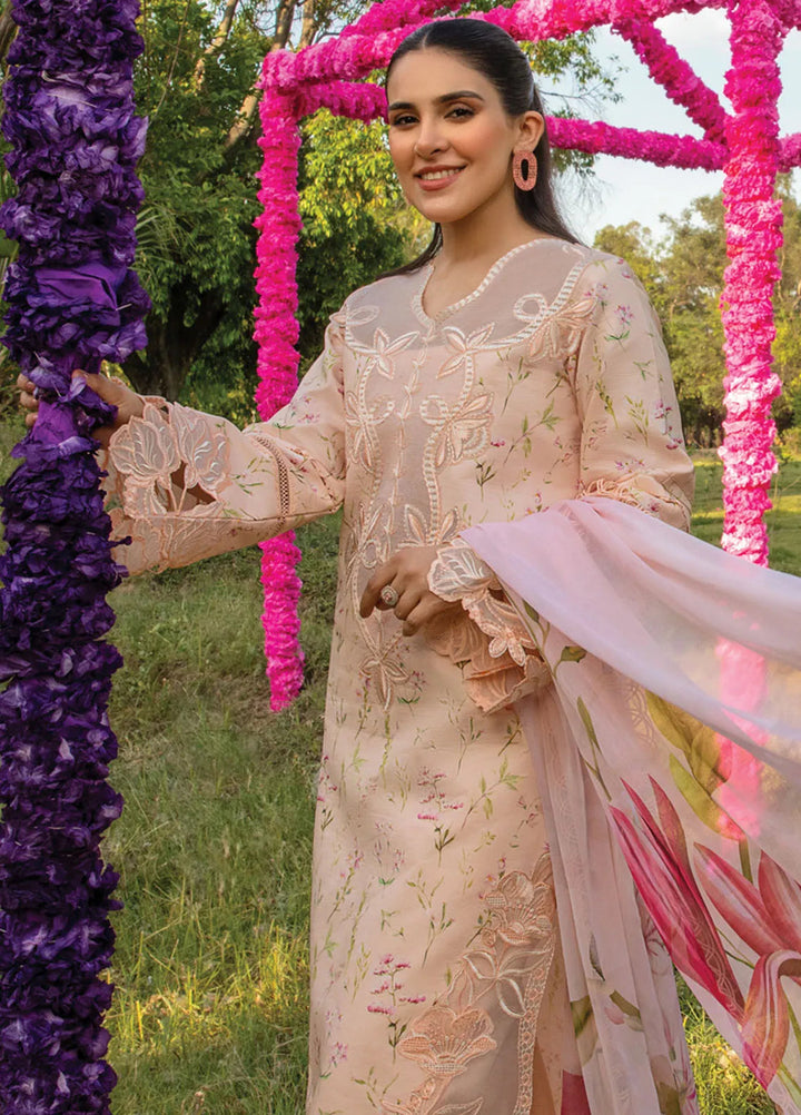 Carnation By Rang Rasiya Embroidered Lawn Suit Unstitched 3 Piece RR24CF D-04 Lily - Summer Collection