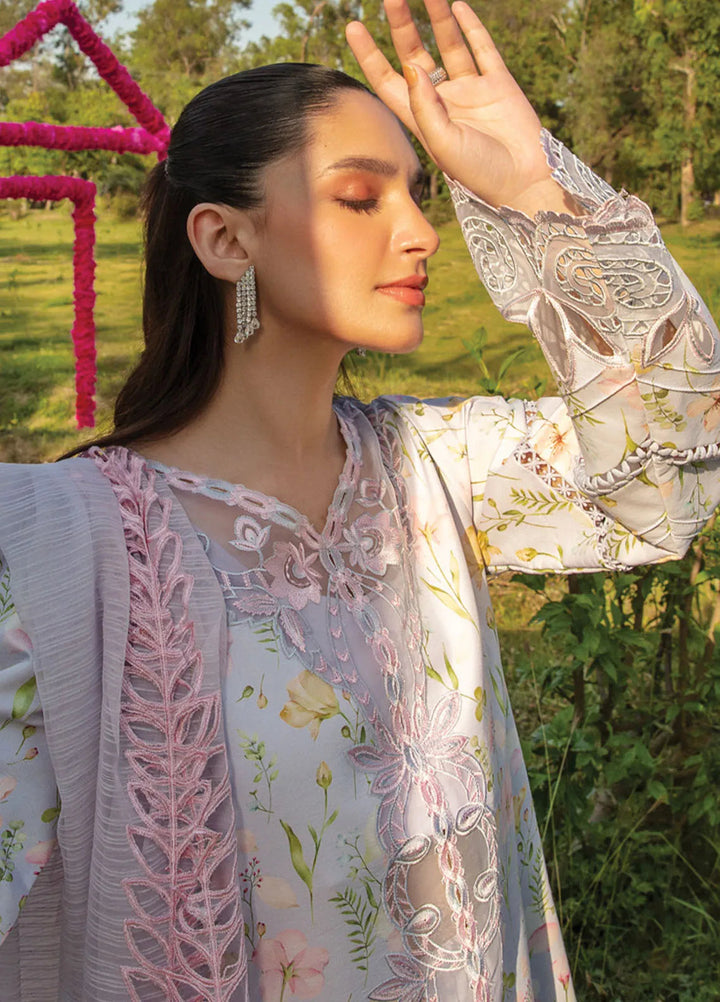 Carnation By Rang Rasiya Embroidered Lawn Suit Unstitched 3 Piece RR24CF D-05 Bella - Summer Collection