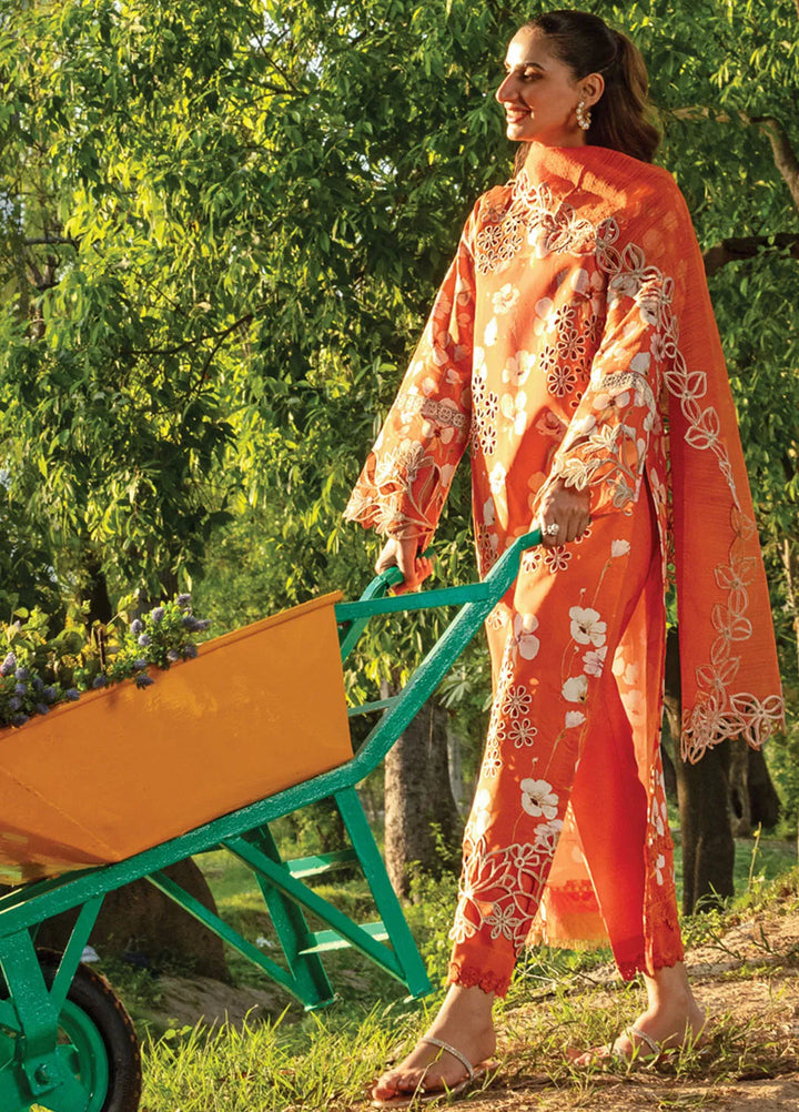 Carnation By Rang Rasiya Embroidered Lawn Suit Unstitched 3 Piece RR24CF D-06 Coco - Summer Collection