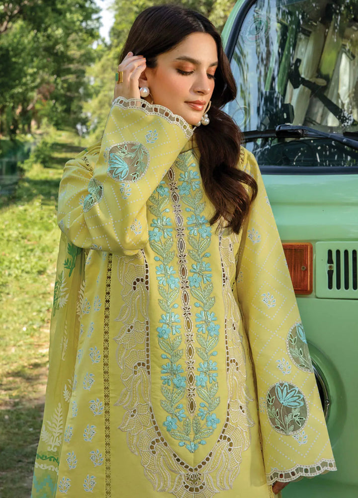 Carnation By Rang Rasiya Embroidered Lawn Suit Unstitched 3 Piece RR24CF D-07 Ayla - Summer Collection