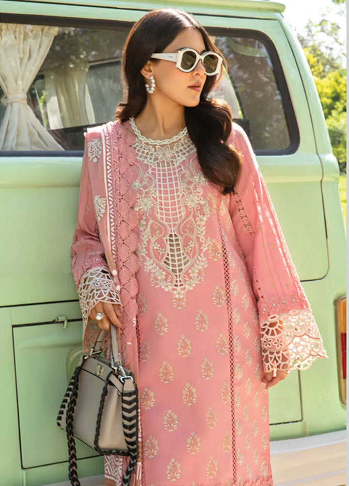 Carnation By Rang Rasiya Embroidered Lawn Suit Unstitched 3 Piece RR24CF D-09 Keya - Summer Collection