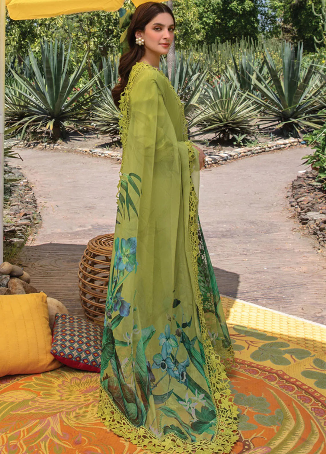 Carnation By Rang Rasiya Embroidered Lawn Suit Unstitched 3 Piece RR24CF D-14 Liana - Summer Collection