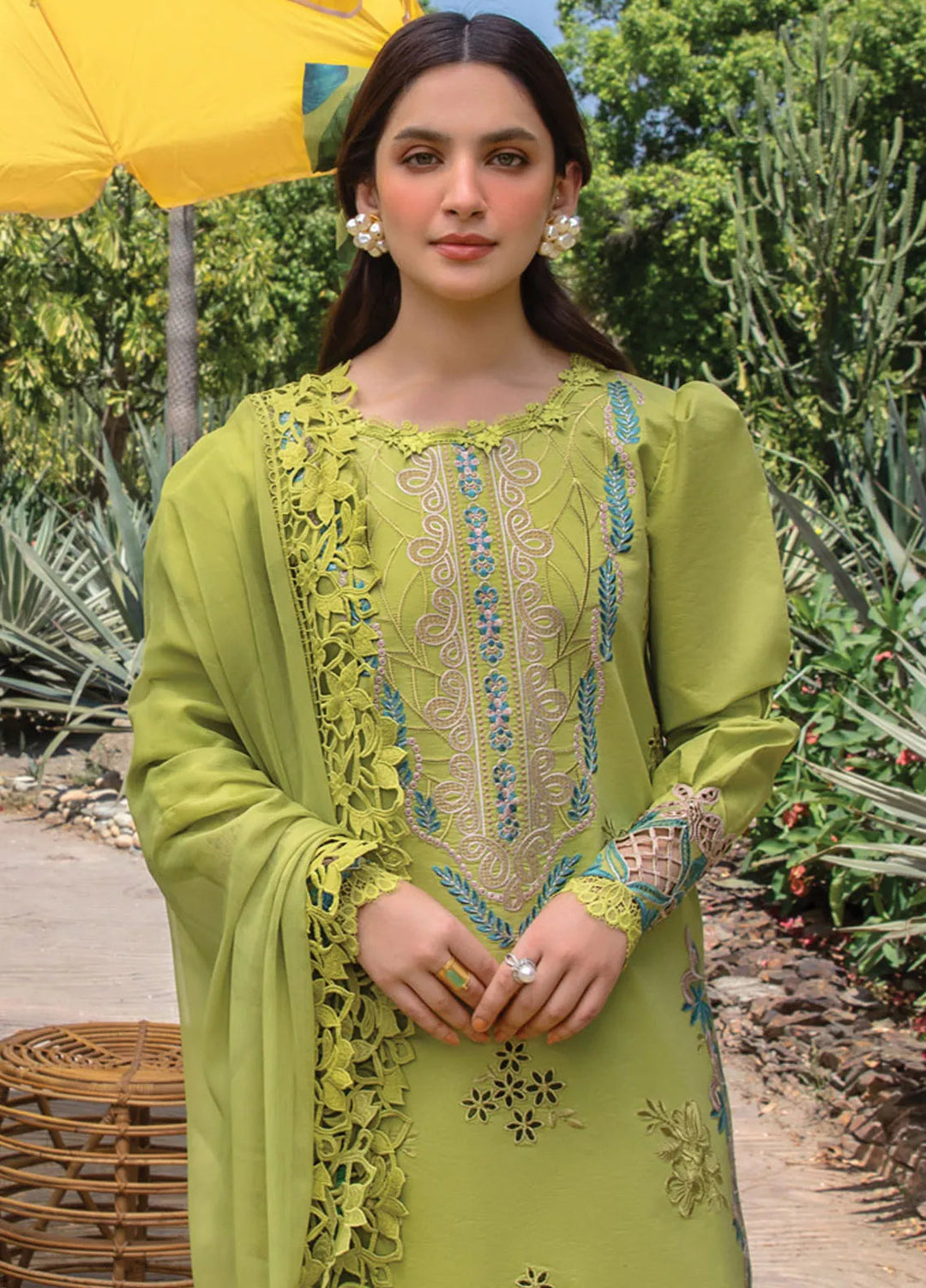 Carnation By Rang Rasiya Embroidered Lawn Suit Unstitched 3 Piece RR24CF D-14 Liana - Summer Collection