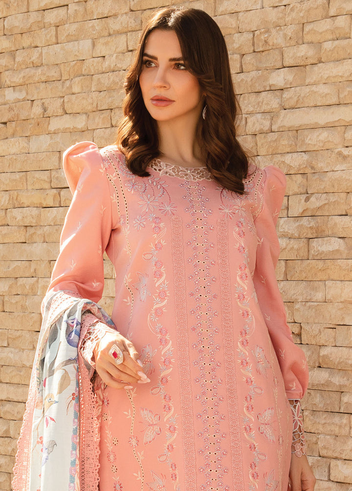 Carnation By Rang Rasiya Embroidered Lawn Suits Unstitched 3 Piece RR24C D-01 - Summer Collection