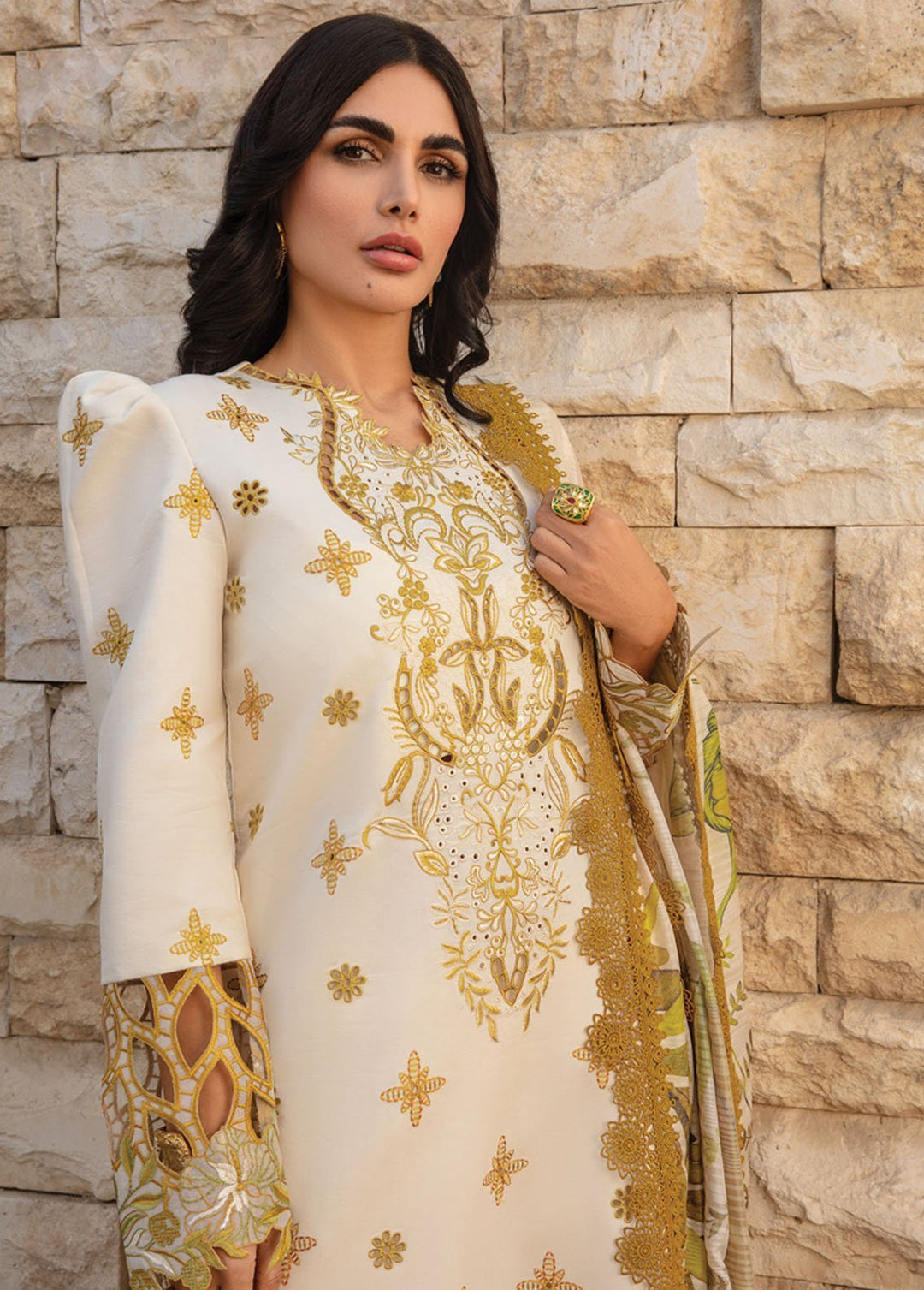 Carnation By Rang Rasiya Embroidered Lawn Suits Unstitched 3 Piece RR24C D-02 - Summer Collection