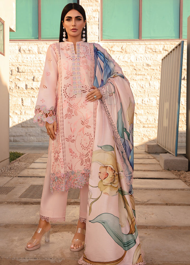 Carnation By Rang Rasiya Embroidered Lawn Suits Unstitched 3 Piece RR24C D-03 - Summer Collection