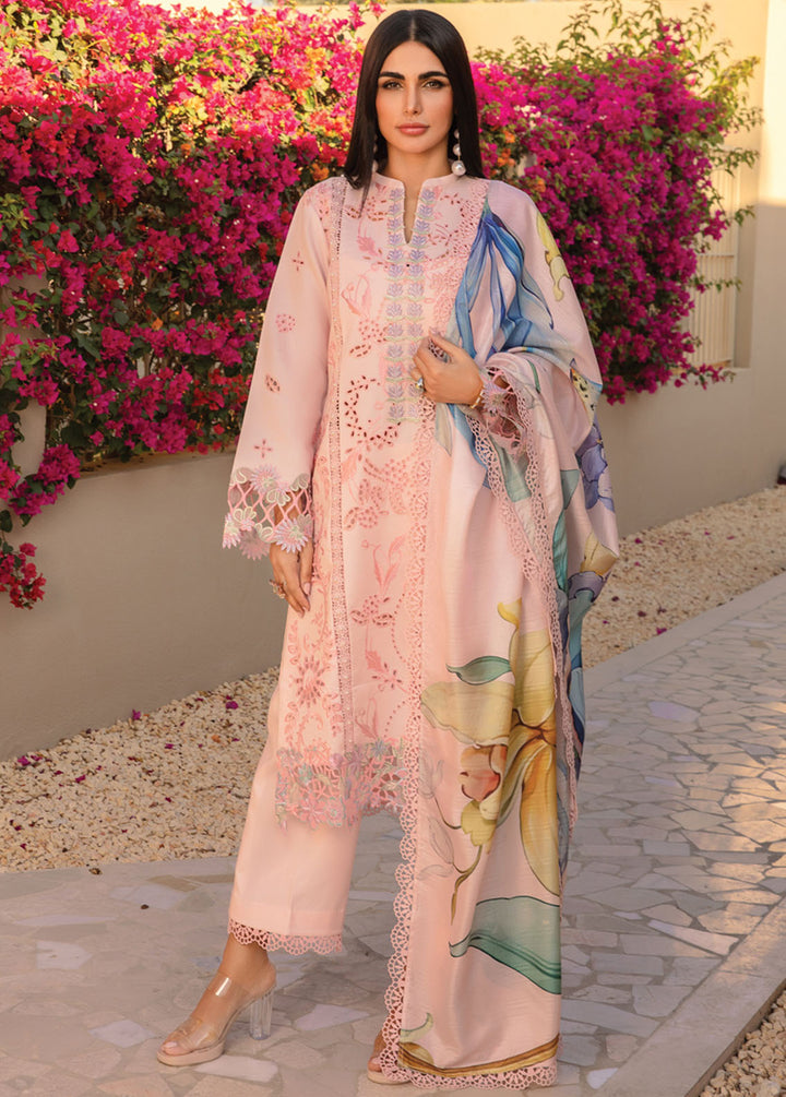 Carnation By Rang Rasiya Embroidered Lawn Suits Unstitched 3 Piece RR24C D-03 - Summer Collection