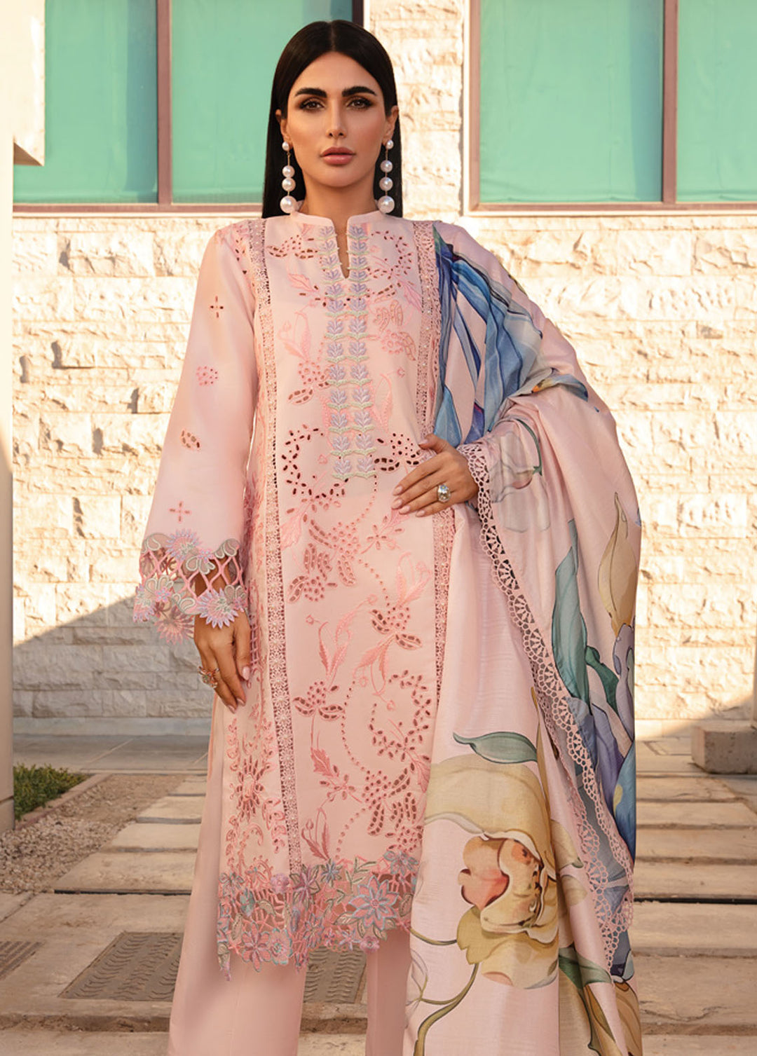 Carnation By Rang Rasiya Embroidered Lawn Suits Unstitched 3 Piece RR24C D-03 - Summer Collection