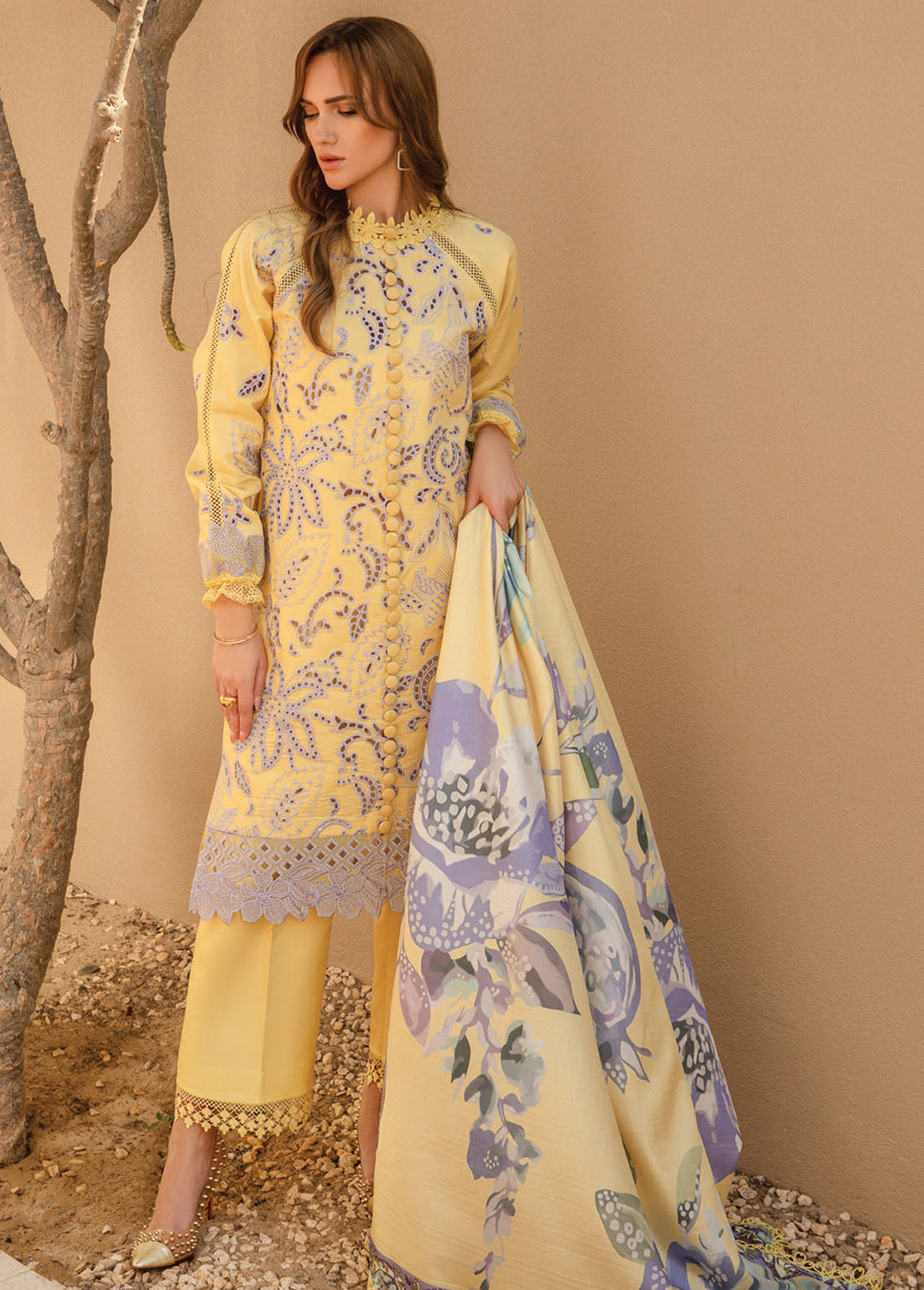 Carnation By Rang Rasiya Embroidered Lawn Suits Unstitched 3 Piece RR24C D-06 - Summer Collection