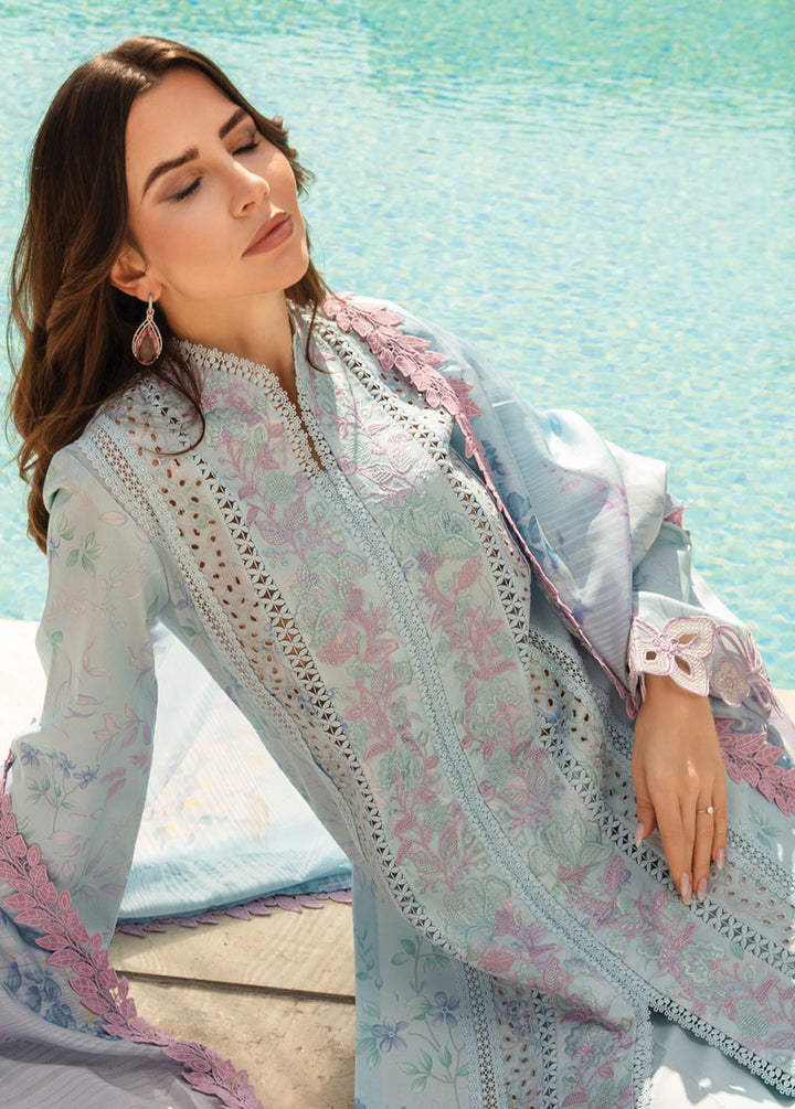 Carnation By Rang Rasiya Embroidered Lawn Suits Unstitched 3 Piece RR24C D-09 - Summer Collection