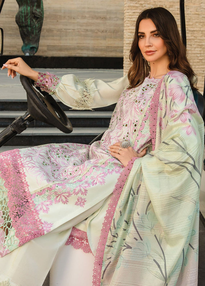 Carnation By Rang Rasiya Embroidered Lawn Suits Unstitched 3 Piece RR24C D-10 - Summer Collection
