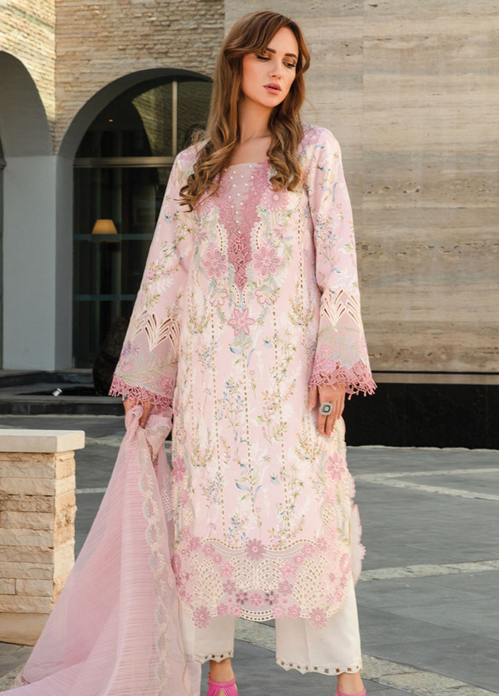 Carnation By Rang Rasiya Embroidered Lawn Suits Unstitched 3 Piece RR24C D-11 - Summer Collection