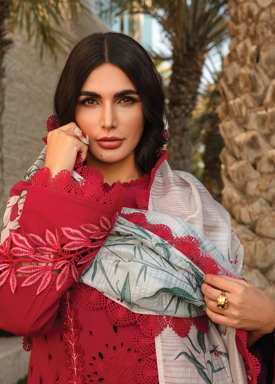 Carnation By Rang Rasiya Embroidered Lawn Suits Unstitched 3 Piece RR24C D-12 - Summer Collection