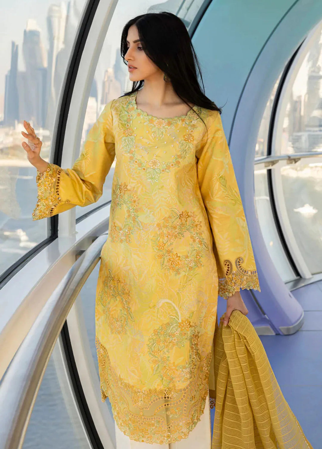 Carnation by Rang Rasiya Embroidered Lawn Suits Unstitched 3 Piece RR25CS D-03 Liana - Summer Collection