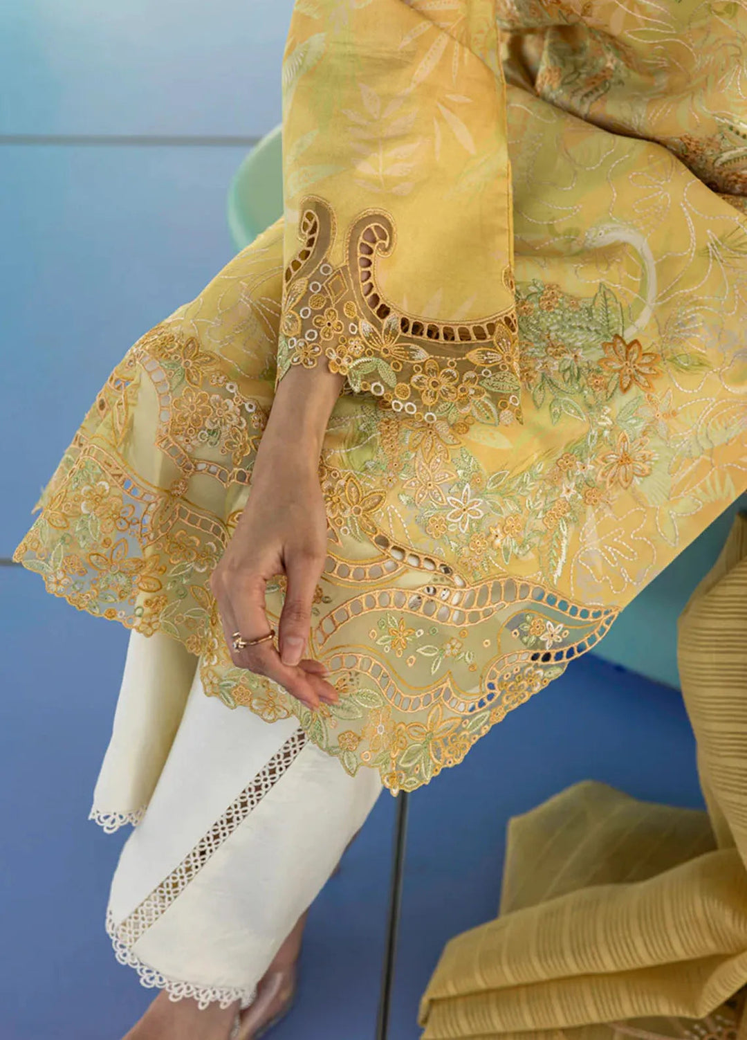 Carnation by Rang Rasiya Embroidered Lawn Suits Unstitched 3 Piece RR25CS D-03 Liana - Summer Collection