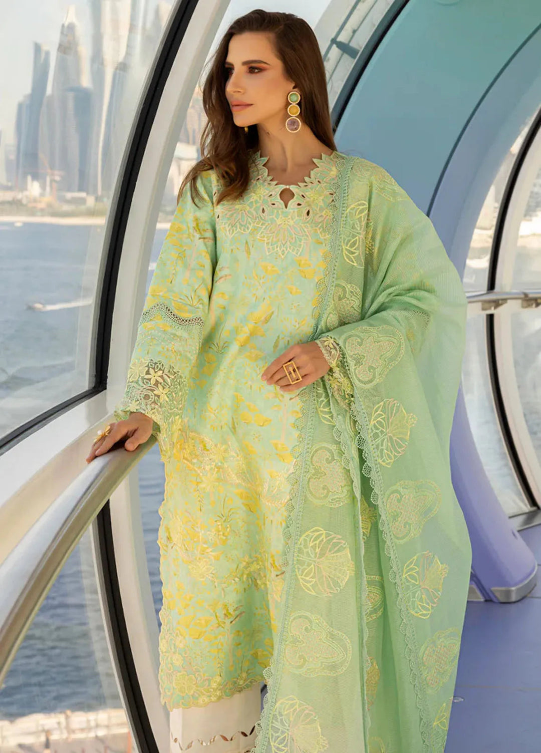 Carnation by Rang Rasiya Embroidered Lawn Suits Unstitched 3 Piece RR25CS D-06 Bella - Summer Collection