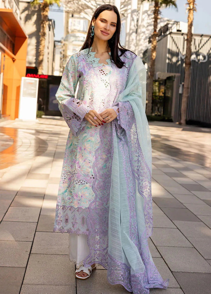 Carnation by Rang Rasiya Embroidered Lawn Suits Unstitched 3 Piece RR25CS D-07 Isabella - Summer Collection