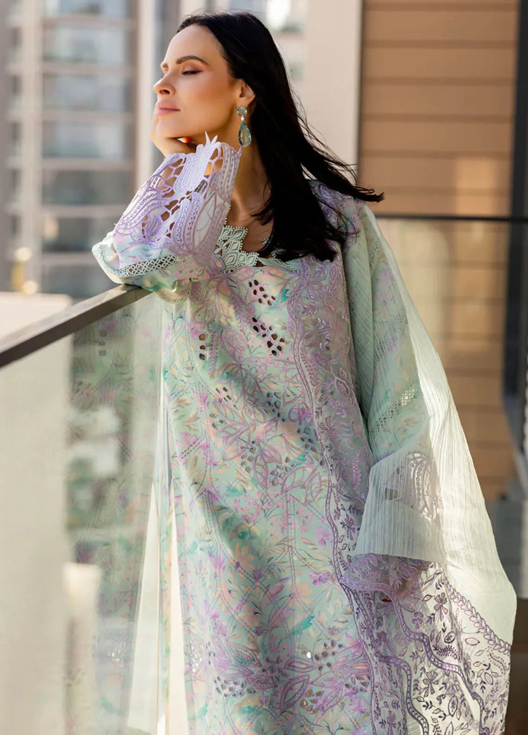 Carnation by Rang Rasiya Embroidered Lawn Suits Unstitched 3 Piece RR25CS D-07 Isabella - Summer Collection