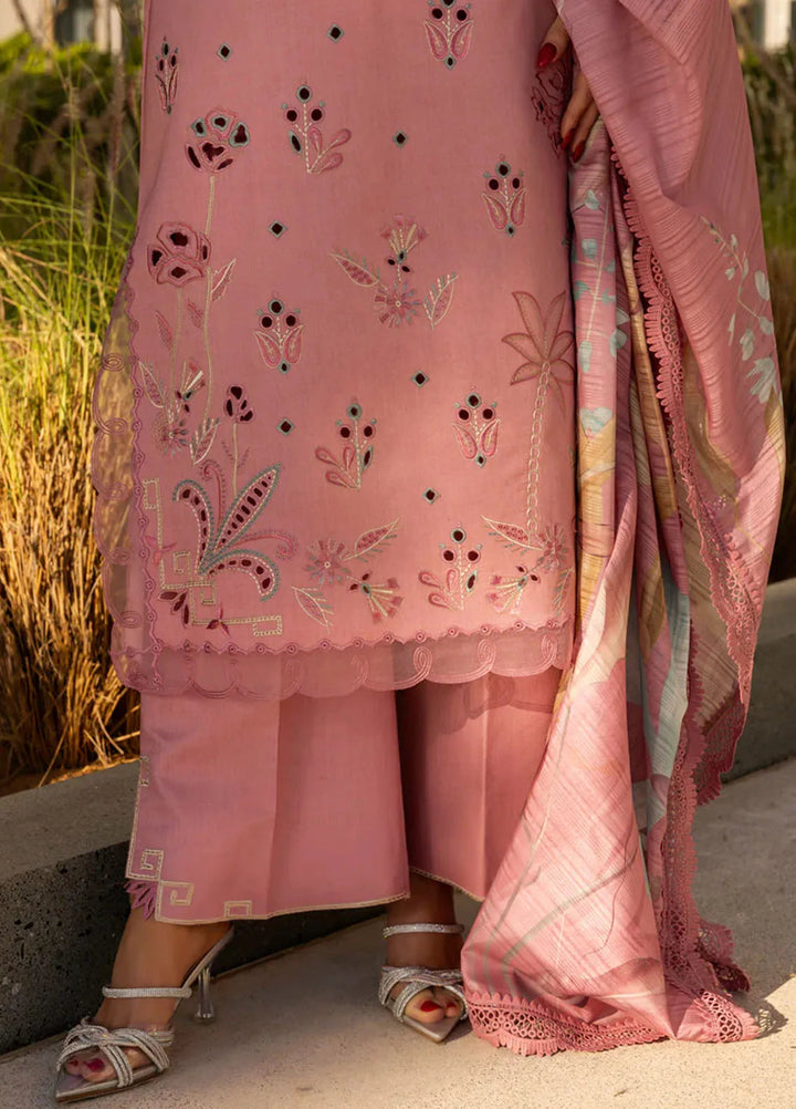 Carnation by Rang Rasiya Embroidered Lawn Suits Unstitched 3 Piece RR25CS D-09 Orchid - Summer Collection