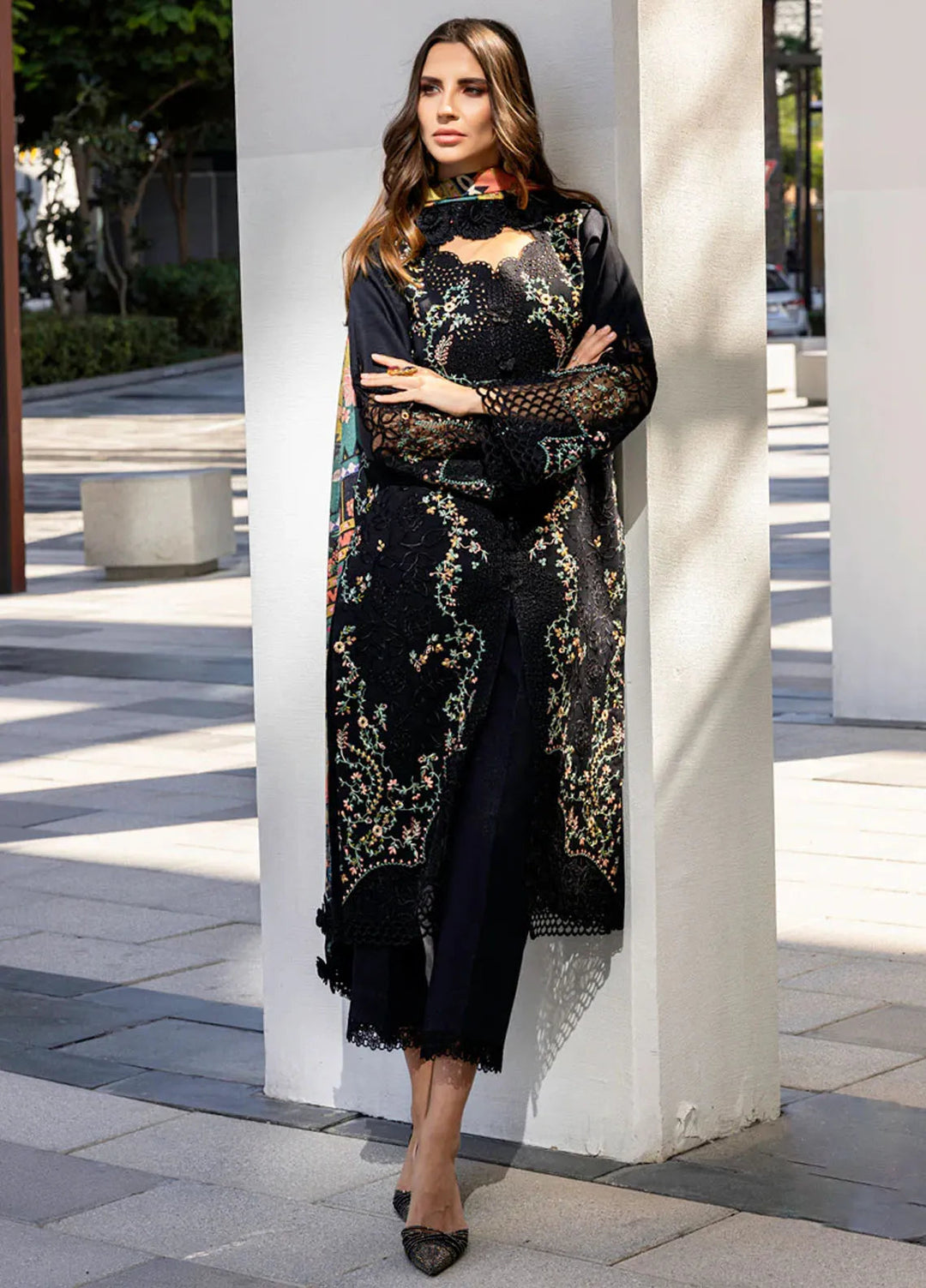 Carnation by Rang Rasiya Embroidered Lawn Suits Unstitched 3 Piece RR25CS D-13 Sophie - Summer Collection