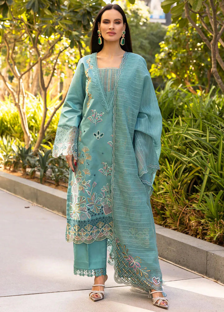 Carnation by Rang Rasiya Embroidered Lawn Suits Unstitched 3 Piece RR25CS D-14 Ariana - Summer Collection