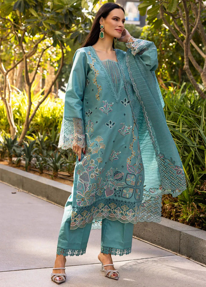 Carnation by Rang Rasiya Embroidered Lawn Suits Unstitched 3 Piece RR25CS D-14 Ariana - Summer Collection