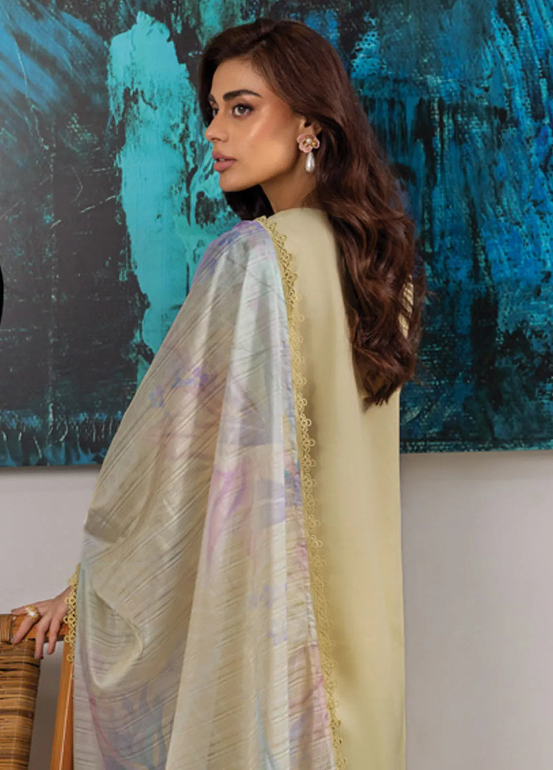 Carnation by Rang Rasiya Embroidered Lawn Unstitched Suits 3 Piece RR25CL D-09 Nora - Festive Collection