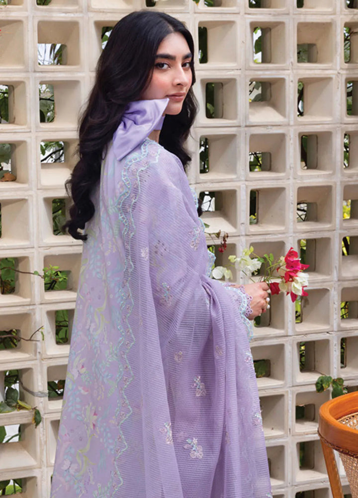 Carnation by Rang Rasiya Embroidered Lawn Unstitched Suits 3 Piece RR25CL D-11 Lily - Festive Collection