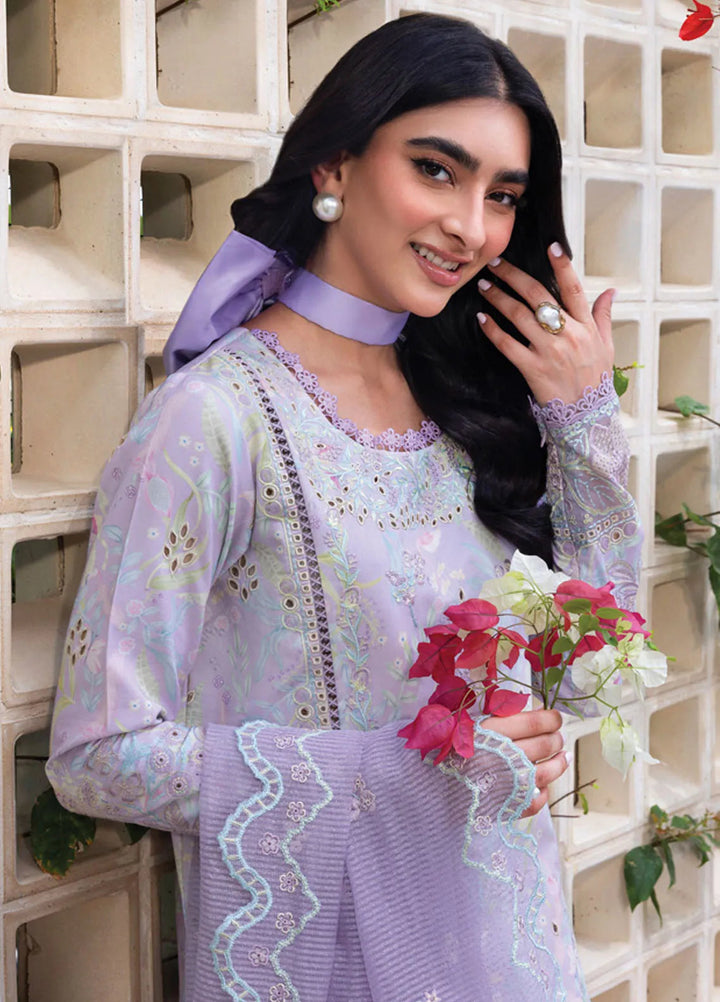 Carnation by Rang Rasiya Embroidered Lawn Unstitched Suits 3 Piece RR25CL D-11 Lily - Festive Collection