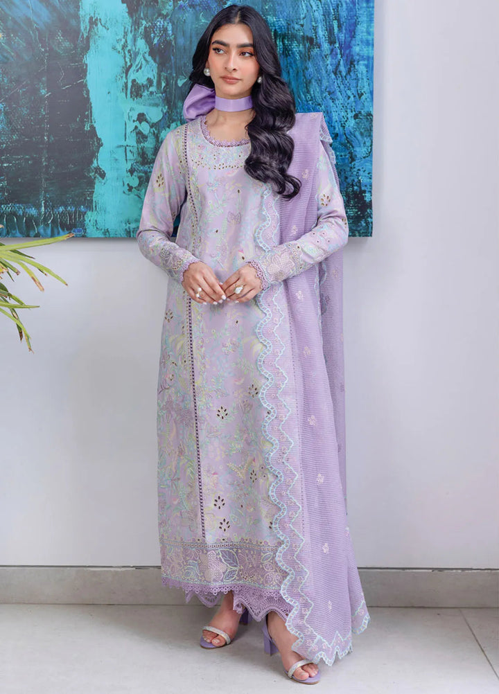 Carnation by Rang Rasiya Embroidered Lawn Unstitched Suits 3 Piece RR25CL D-11 Lily - Festive Collection