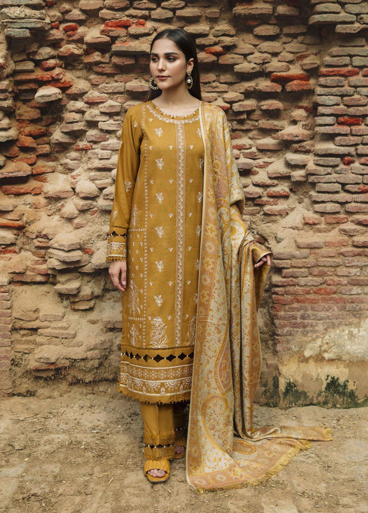 Carvaan By Humdum Embroidered Woolen Suits Unstitched 3 Piece HD23WS 03 - Winter Collection