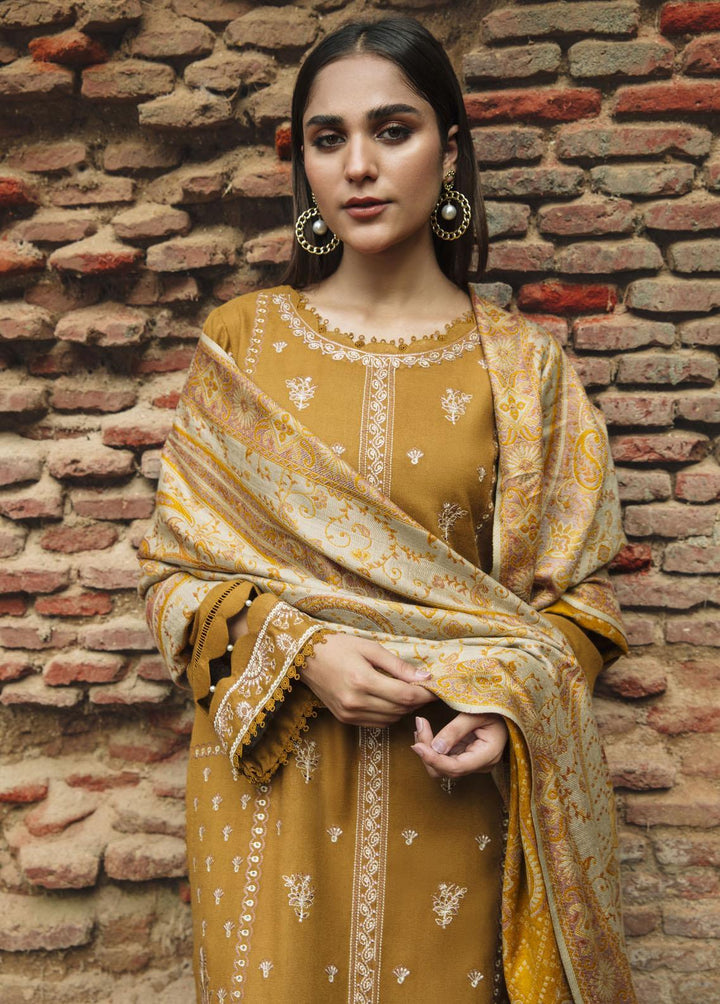 Carvaan By Humdum Embroidered Woolen Suits Unstitched 3 Piece HD23WS 03 - Winter Collection