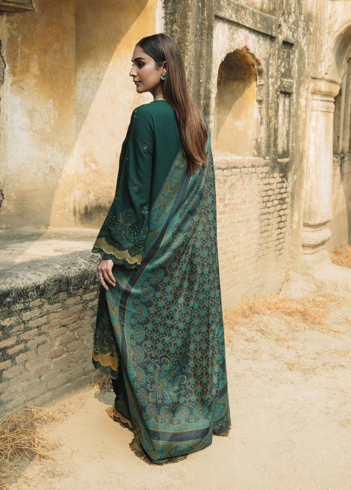 Carvaan By Humdum Embroidered Woolen Suits Unstitched 3 Piece HD23WS 09 - Winter Collection