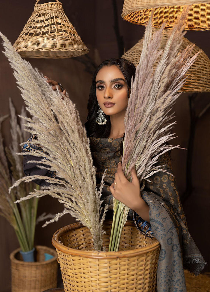 Carvaan By Humdum Embroidered Woolen Suits Unstitched 3 Piece HD22C 10 - Winter Collection