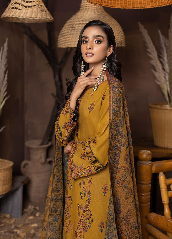 Carvaan By Humdum Embroidered Woolen Suits Unstitched 3 Piece HD22C 02 - Winter Collection