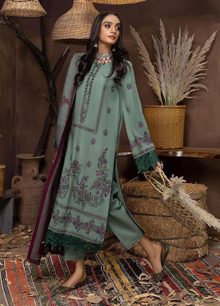 Carvaan By Humdum Embroidered Woolen Suits Unstitched 3 Piece HD22C 06 - Winter Collection