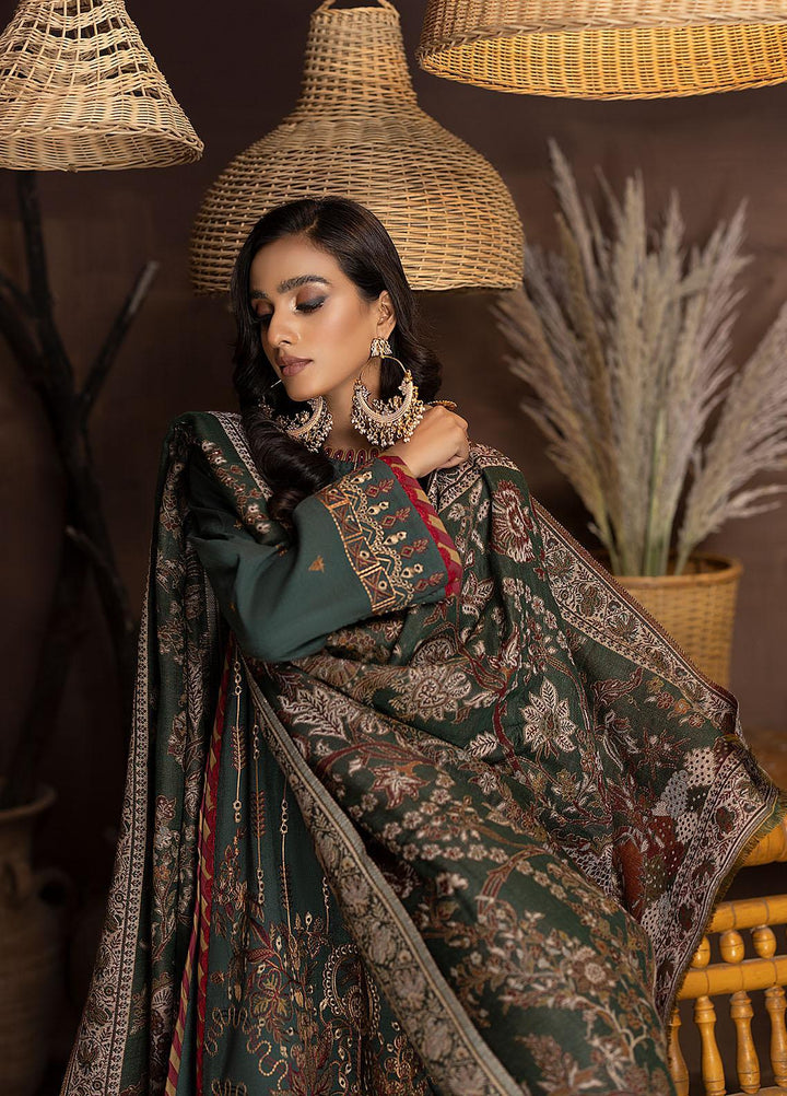 Carvaan By Humdum Embroidered Woolen Suits Unstitched 3 Piece HD22C 09 - Winter Collection