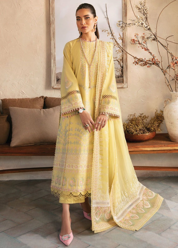 Cascade By Afrozeh Embroidered Lawn Suit Unstitched 3 Piece AF24C AL-24-LUX-V1-02 Liliana - Luxury Summer Collection