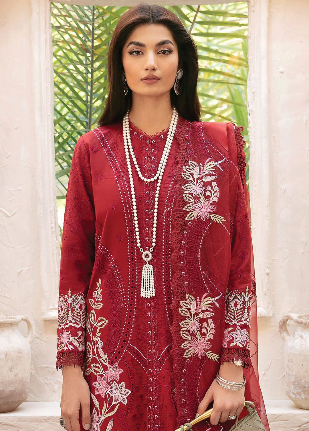 Cascade By Afrozeh Embroidered Lawn Suit Unstitched 3 Piece AF24C AL-24-LUX-V1-03 Emery - Luxury Summer Collection
