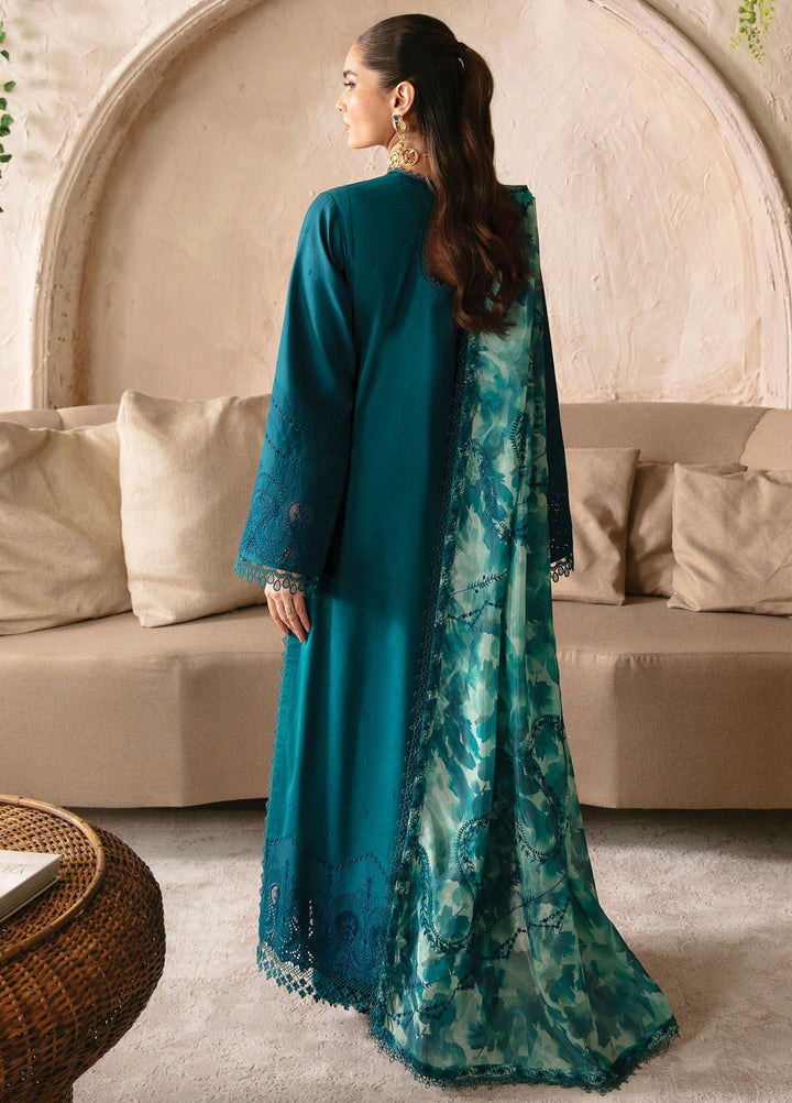 Cascade By Afrozeh Embroidered Lawn Suit Unstitched 3 Piece AF24C AL-24-LUX-V1-04 Mia - Luxury Summer Collection