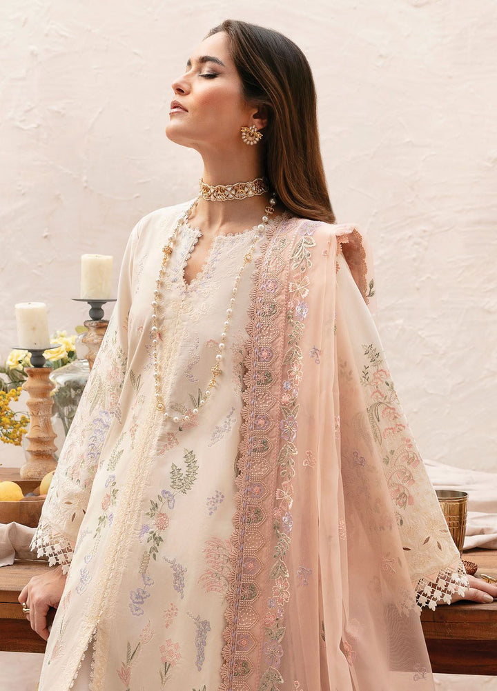 Cascade By Afrozeh Embroidered Lawn Suit Unstitched 3 Piece AF24C AL-24-LUX-V1-05 Luna - Luxury Summer Collection