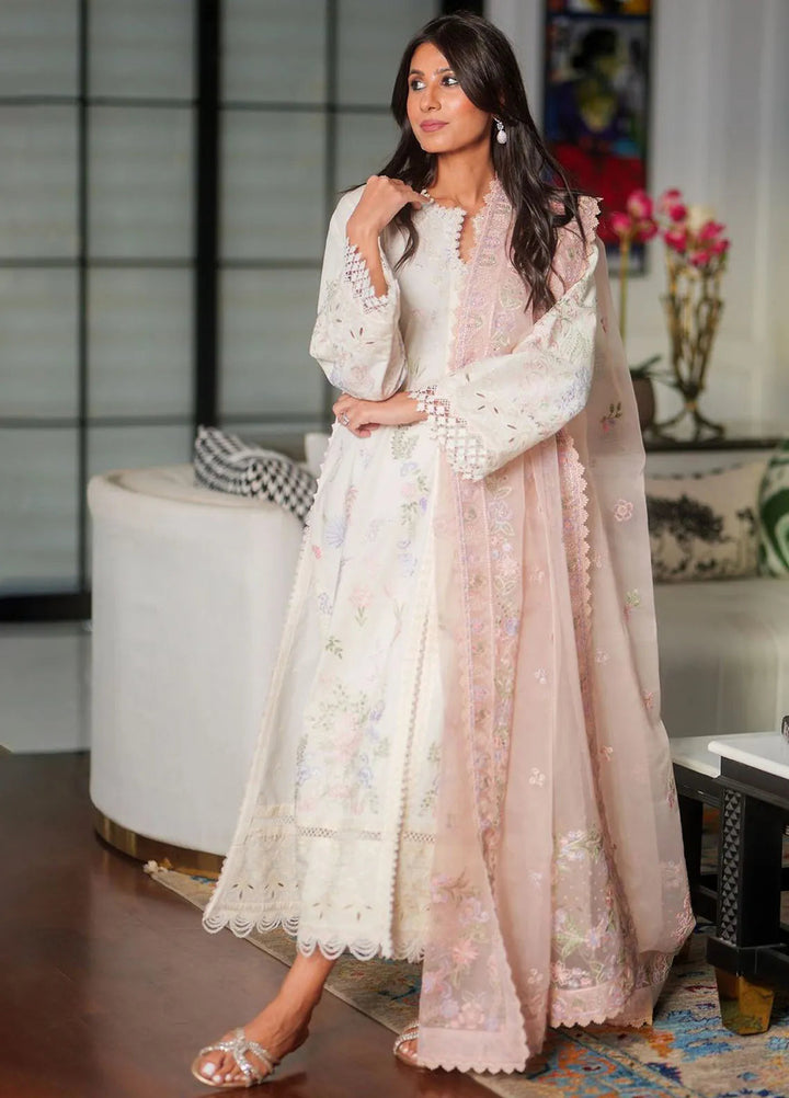 Cascade By Afrozeh Embroidered Lawn Suit Unstitched 3 Piece AF24C AL-24-LUX-V1-05 Luna - Luxury Summer Collection