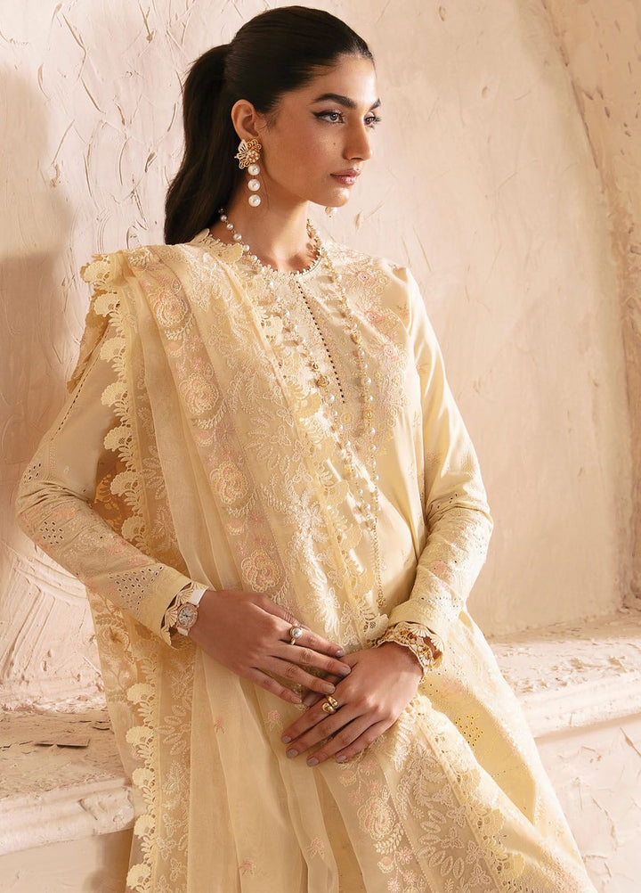 Cascade By Afrozeh Embroidered Lawn Suit Unstitched 3 Piece AF24C AL-24-LUX-V1-08 Claire - Luxury Summer Collection