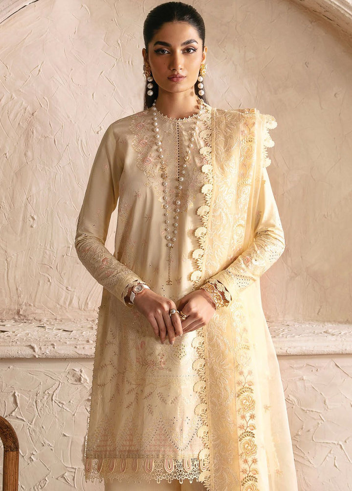 Cascade By Afrozeh Embroidered Lawn Suit Unstitched 3 Piece AF24C AL-24-LUX-V1-08 Claire - Luxury Summer Collection